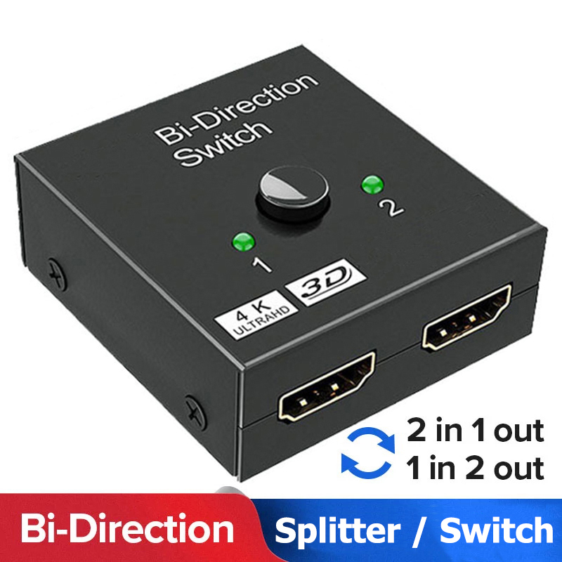 Gaming Console Bundle - HDMI-compatible Switch Bi-Direction 2.0 Splitter 1x2/2x1