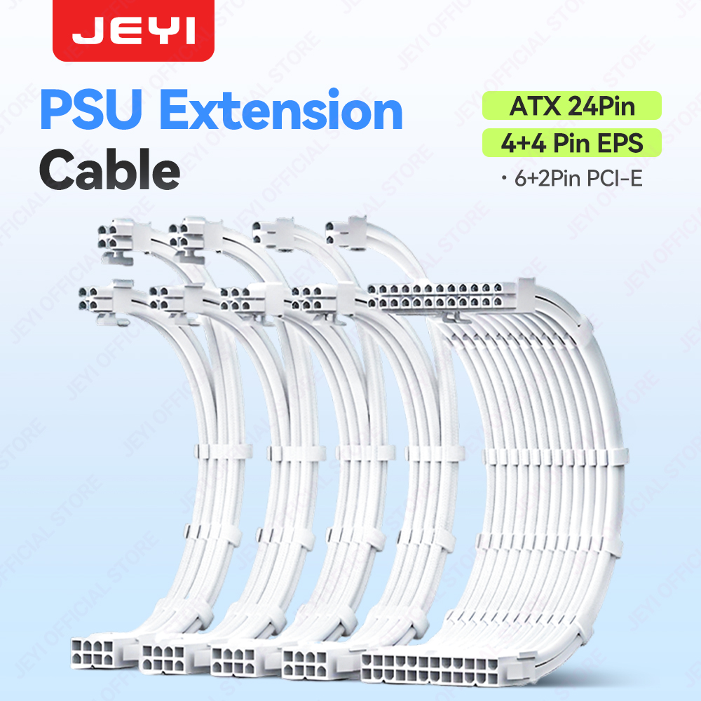 Console Gaming Pc Case - JEYI PSU Extension Cable Kit-24Pin ATX