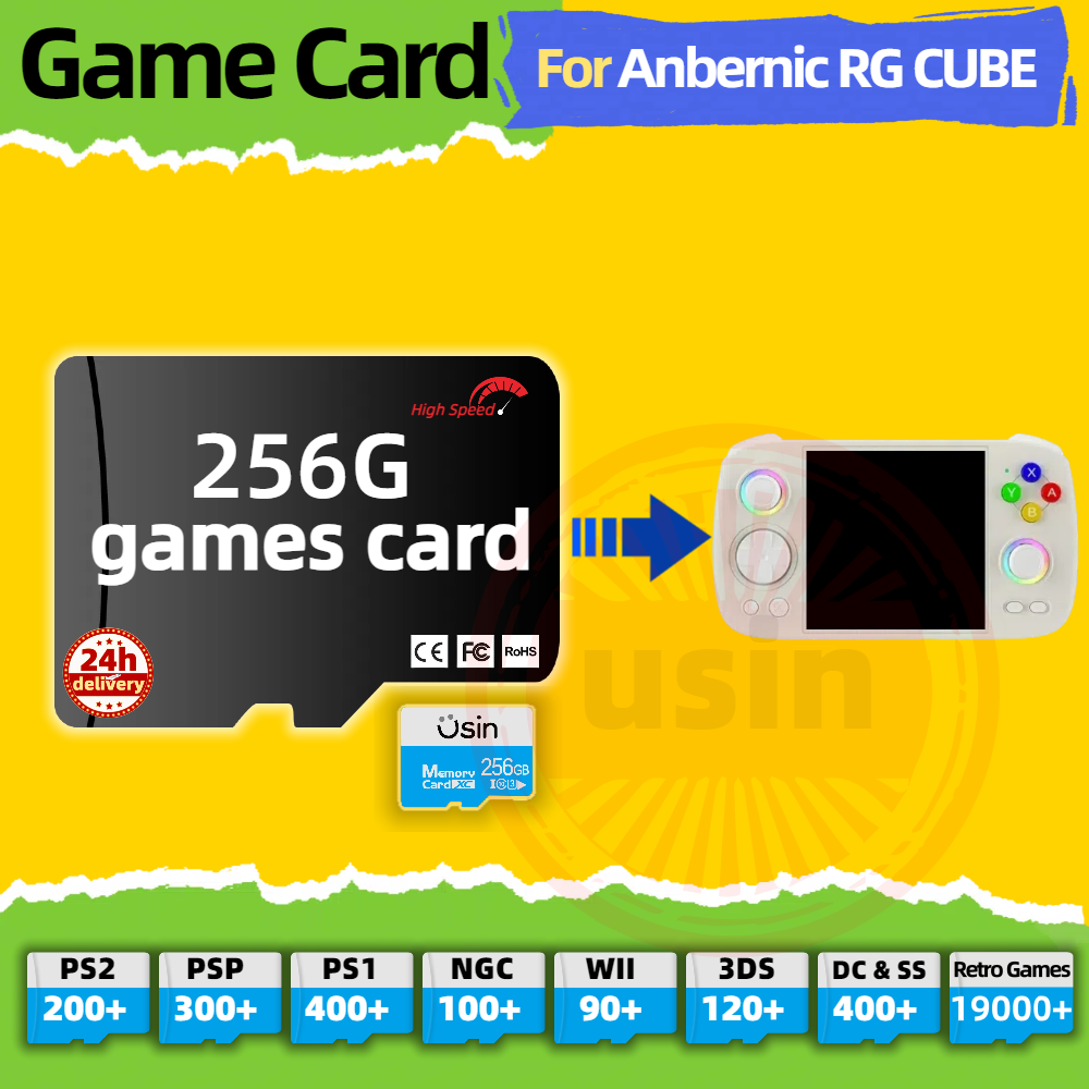 Gaming Console Cube - Game Card For Anbernic RG CUBE