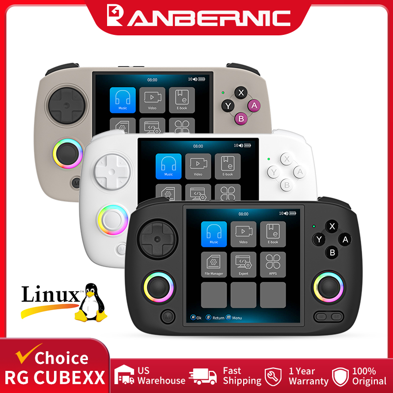 Gaming Console Handheld Retro - ANBERNIC RG CubeXX Handheld Games Console