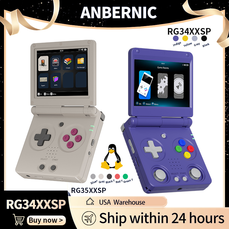Anbernic RG34XXSP RG35XXSP Fli - Gaming Console Handheld Retro ulasan dan harga