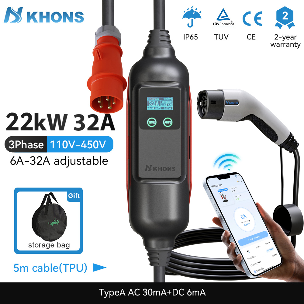 Khons Portable EV Charger Type - Pc Gaming Handheld Console ulasan dan harga