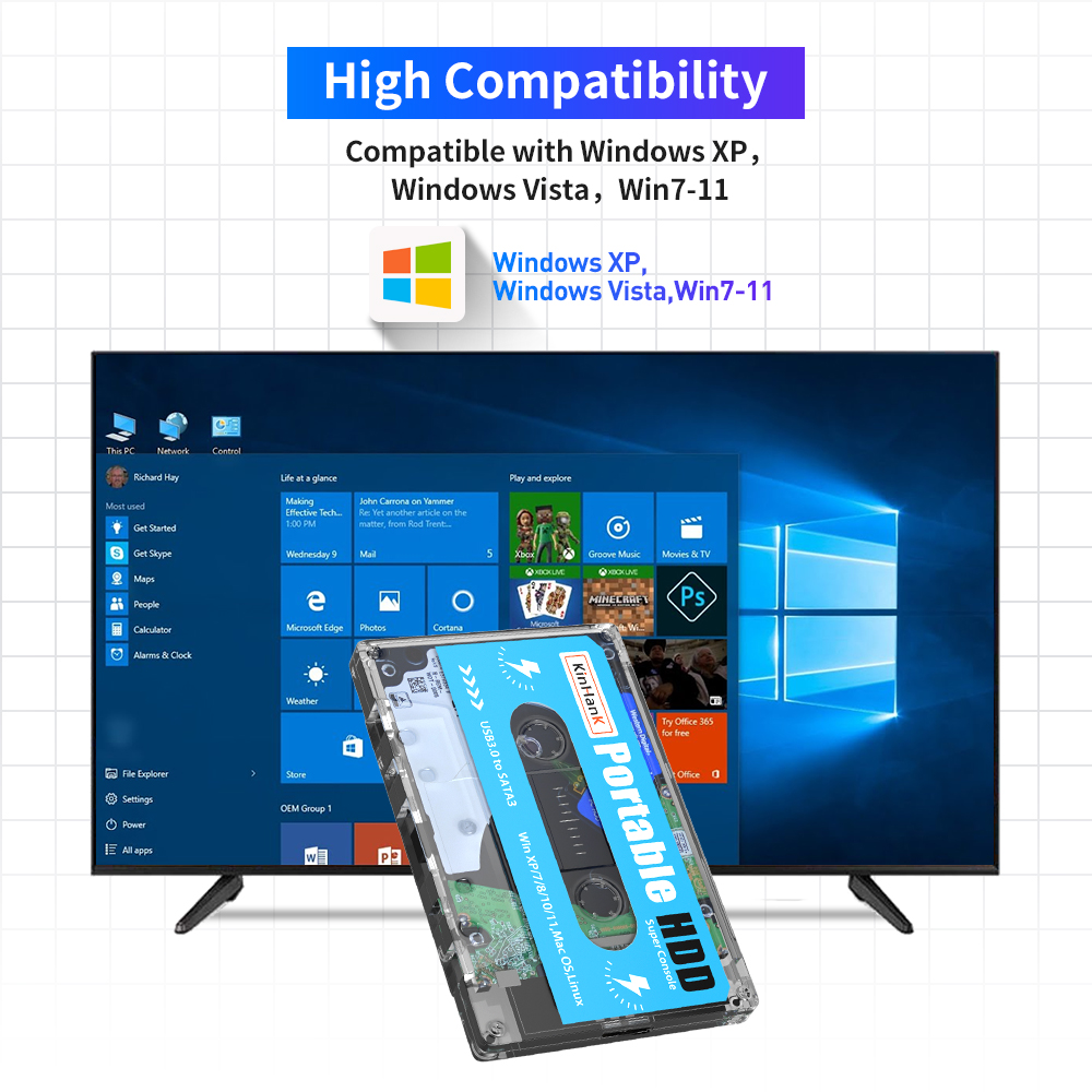 KINHANK 500G Gaming HDD Super  - Gaming Console Os ulasan dan harga