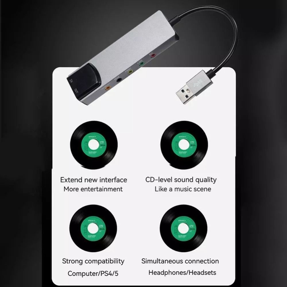 New USB Sound Card 7.1 5.1 Cha - Pc Gaming Handheld Console ulasan dan harga
