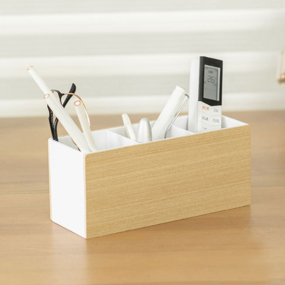Wooden Tabletop Storage Organi - Controller Stand Holder ulasan dan harga