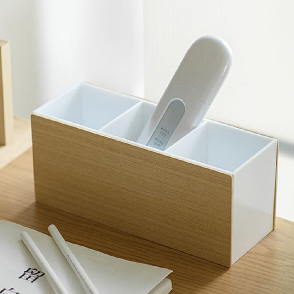 Wooden Tabletop Storage Organi - Controller Stand Holder ulasan dan harga