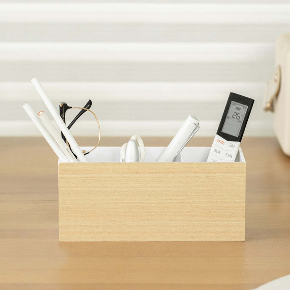 Wooden Tabletop Storage Organi - Controller Stand Holder ulasan dan harga