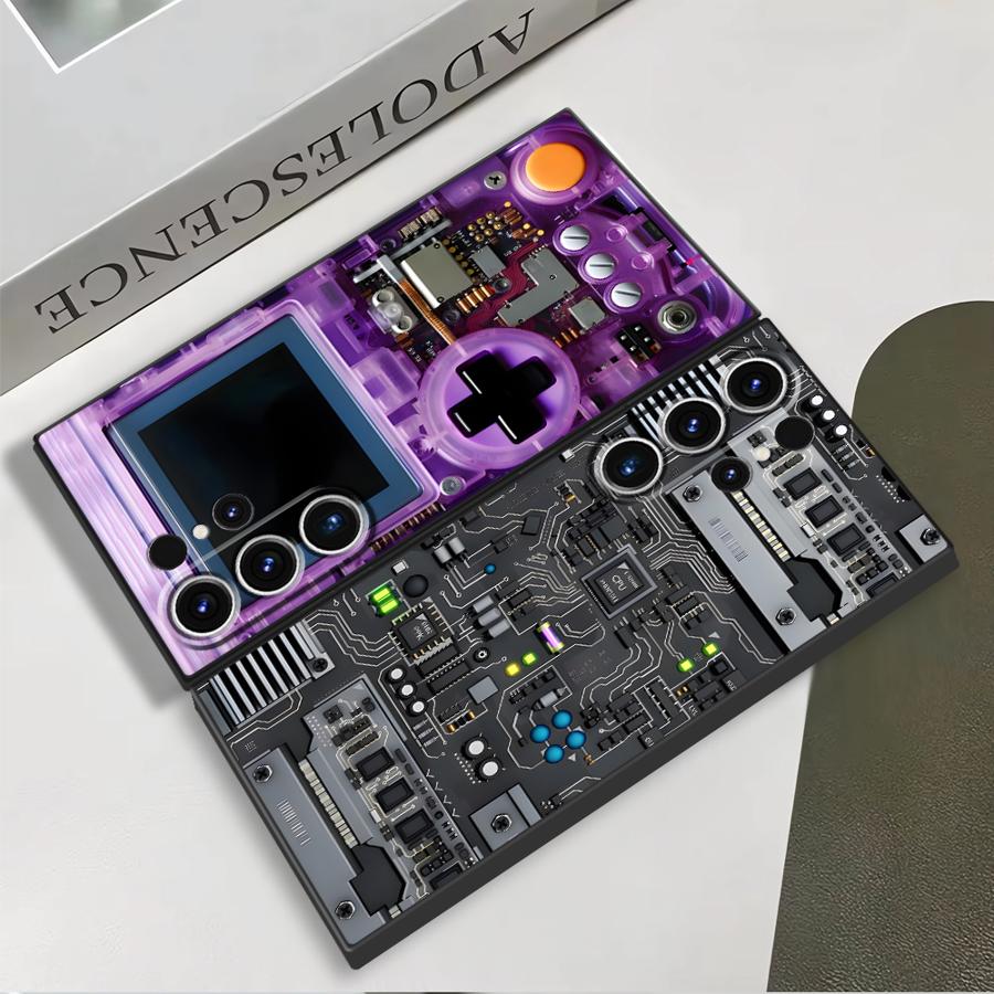 Purple Gaming Console Phone Co - Console Gaming Pc Case ulasan dan harga