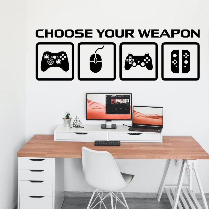 Video Game Decor Wall Decal  C - Gaming Console Wallpaper ulasan dan harga
