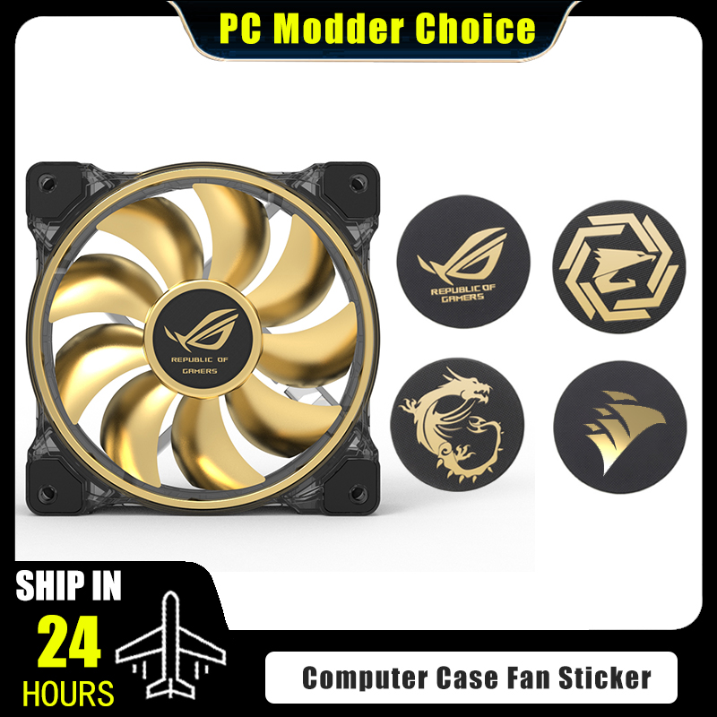 Computer Case Fan Logo Sticker - Console Gaming Pc Case ulasan dan harga