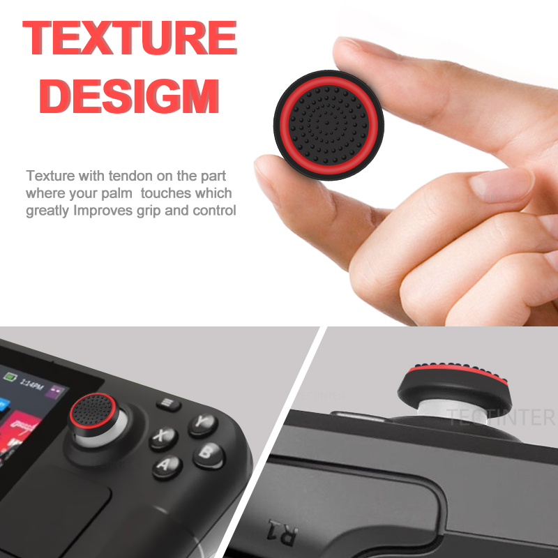 2/4Pcs Silicone Thumbstick Joy - Gaming Console Steam Deck ulasan dan harga