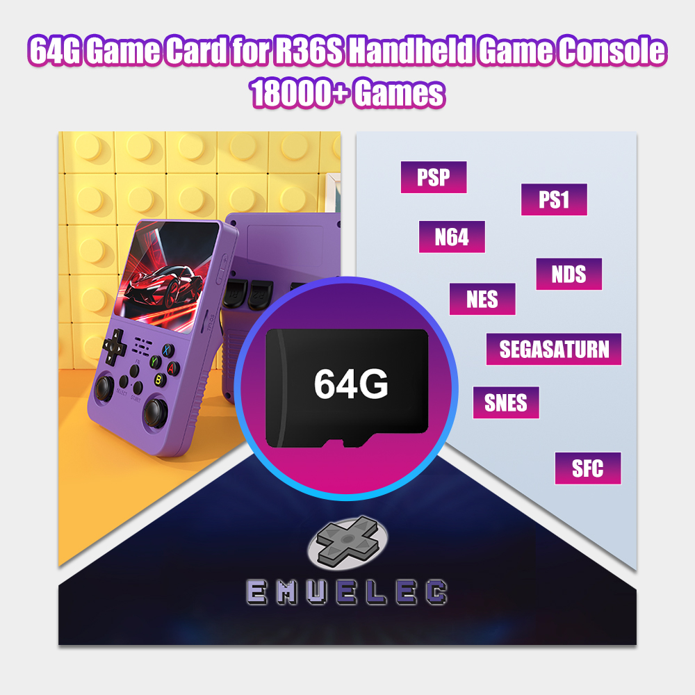 64G Game TF Card for R36S Vide - Gaming Console Handheld Retro ulasan dan harga