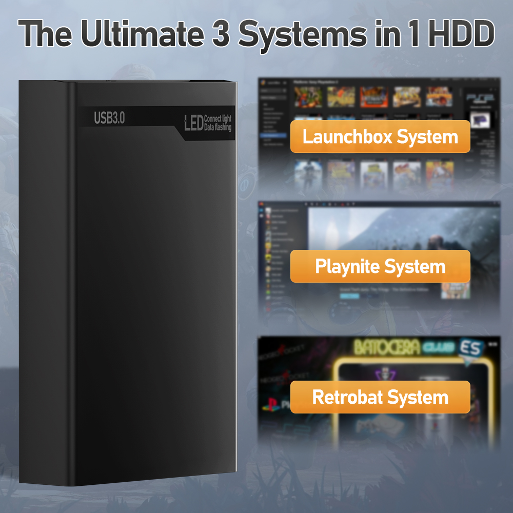 500G Retro Gaming HDD Video Ga - Gaming Console Os ulasan dan harga