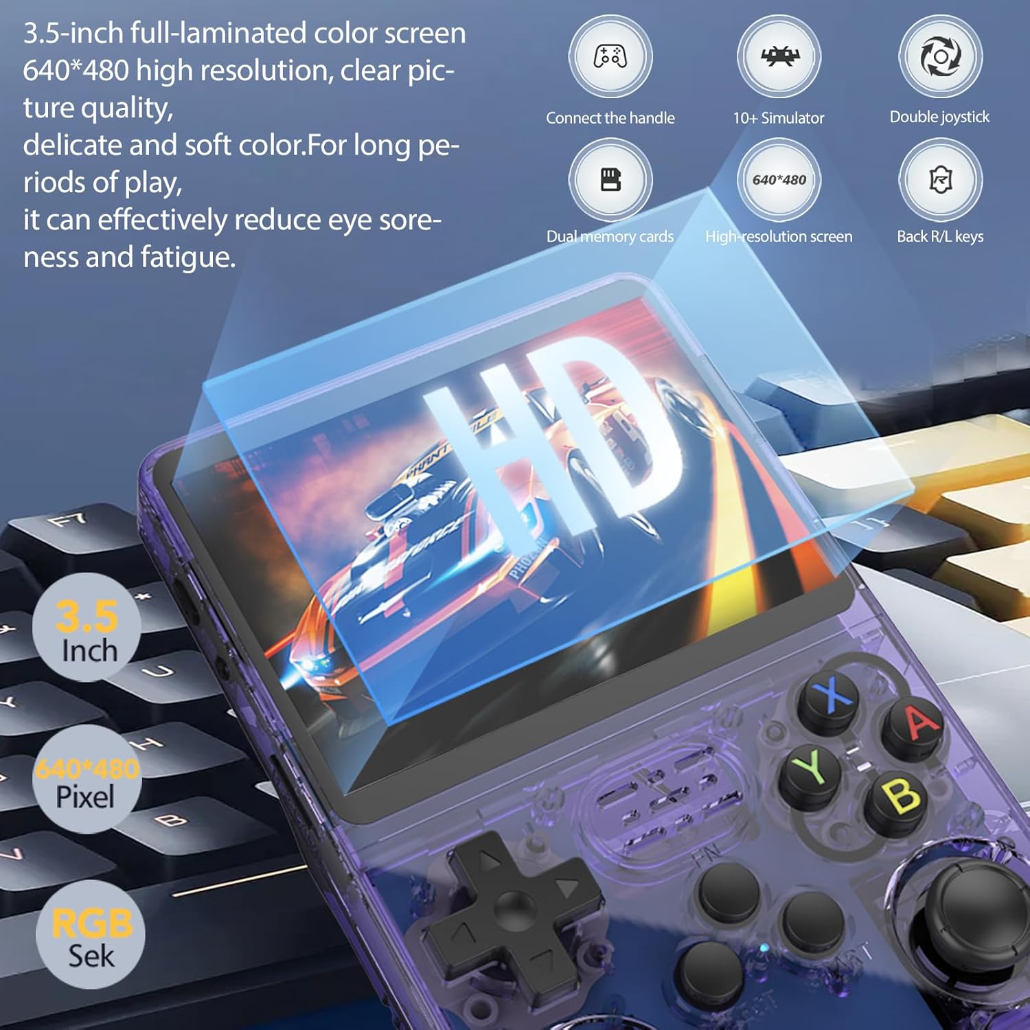 NEW R36S Retro Handheld Game C - Gaming Console Os ulasan dan harga