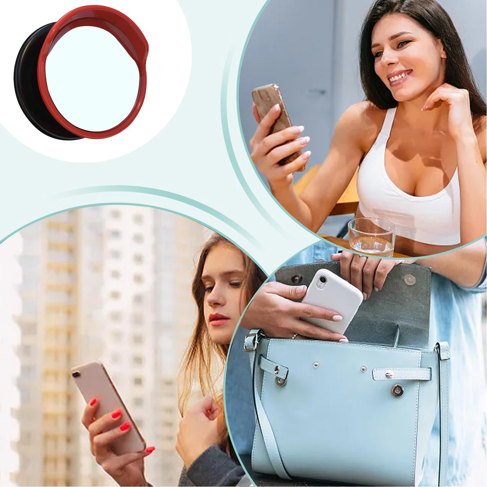 Convex Mirror for Phone, Porta - Controller Stand Holder ulasan dan harga